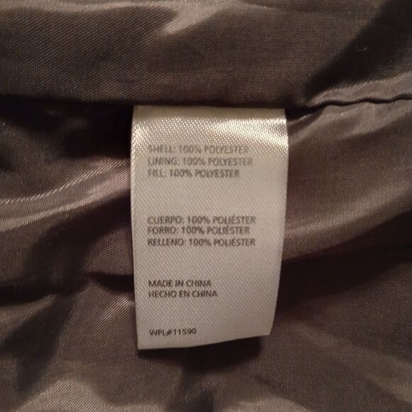 Original Weatherproof Vintage Black Puffer Vest XXL Gray Lining WLP 11590 Big - Picture 5 of 7